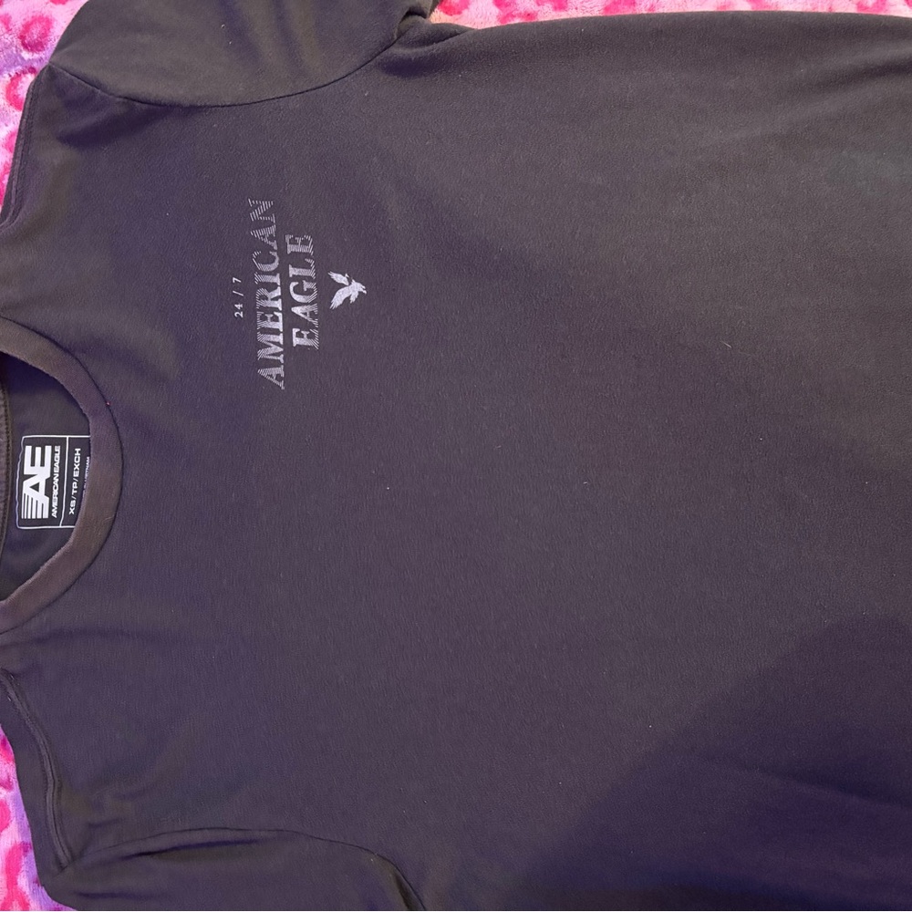 American Eagle Outfitters Black Short Sleeve Tee